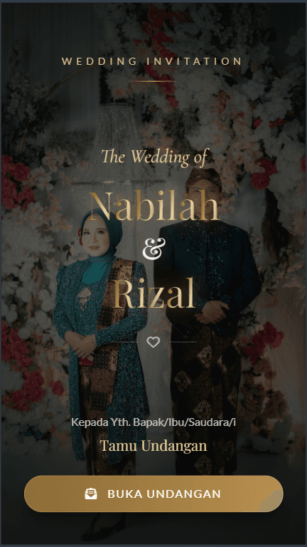 Undangan Digital Rizal&Nabilah mockup
